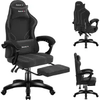 Huzaro Chaise de jeu ergonomique avec repose-pieds Bureau réglable