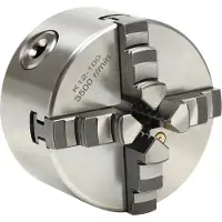 StarTech.com Mandrin à serrage automatique - 4 mors - Auto-centrant - 125 mm - Manuel - Pour tour/CNC - Argent