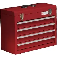 OEM Boîte à outils, 4 tiroirs, couvercle rabattable, rouge