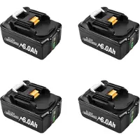 OEM Batterie de rechange, capacité de 6 000 mAh, écologique, 4 batteries