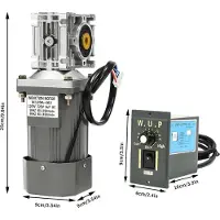 StarTech.com Moteur à engrenage à vis sans fin - M120A-401 - Puissance 120 W CA 220 V - Rapport de réduction 30:1 (30K) - Variateur de vitesse - Réversible - Vitesse de rotation 90–1650 tr/min - Arbre 14 mm