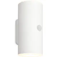 Briloner Lima LED Applique murale extérieure, détecteur de mouvement, capteur crépusculaire, batterie, blanc, dimensions: 15,5 x 7 x 8,5 cm