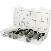 Ks Tools Werkzeuge-Maschinen GmbH Sortiment Verbund-Dichtringe, Ø 6-24mm, 150-tlg (970.0760)