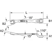 Ks Tools 518.0392 Clé polygonale double