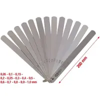 Ks Tools Jauge d'épaisseur de piston 13 feuilles 0,05-1 mm 200 mm de long - 300.0618