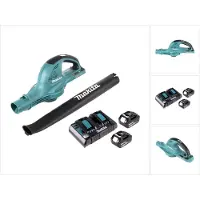 Makita DUB 361 Souffleur sans fil 2x 18 V / 36 V + 2x Batteries BL 1860 6 Ah / 6000 mAh + Chargeur double DC 18 RD