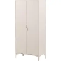 Ebuy24 Piring armoire de rangement 2 portes beige.