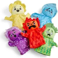 Learning Resources Feelings Family Hand Puppets Set (Jeu de marionnettes à main)