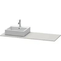 Duravit Console XSquare, 1 découpe à gauche, 1400x16x550mm, XS060GL0707