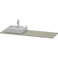 Duravit Console XSquare, 1 découpe à gauche, 1600x16x550mm, XS060HL9292