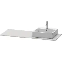 Duravit Console XSquare, 1 découpe à droite, 1400x16x550mm, XS060GR3939