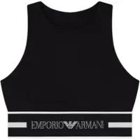 Emporio Armani pour femme. EW002960_AF19023 Top Everyday black (XS), Noir, Casuel, Sport, Coton, Multisport, Sans manches / bretelles