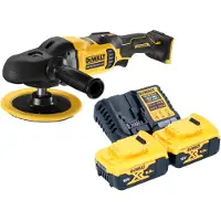 DeWalt DCM 849 P2 Polisseuse excentrique sans fil 18 V 180 mm Brushless + 2x batterie 5,0 Ah + chargeur
