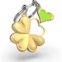 Metalmorphose Keyring Lucky Clover, Or