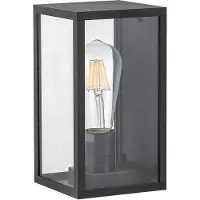 Rabalux Applique d'extérieur Topeka transparente 1xE27x60W en aluminium, dimensions : 22x12x12 cm, IP54,