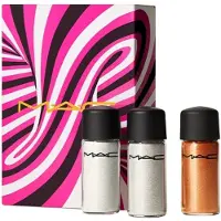 MAC Ensemble Sprinkle Of Magic : Fard à paupières pailleté doré 25 g + Fard à paupières pailleté rouge 25 g + Fard à paupières pailleté bronze 25 g