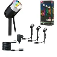 Paulmann Plug & Shine Projecteur de jardin LED Pike Set de base