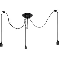 EDO Plafonnier Suspension ARANEA 3xE27 noir EDO777187