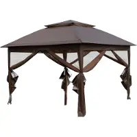 Marimex Toit pour spa Vista marron - Pavillon avec protection UV