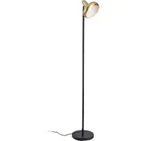 Lux.pro Lampadaire 'Namsos' E27 métal noir / or