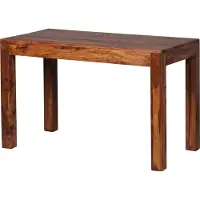 Wohnling Table de salle à manger design massive 120 x 60 x 76 cm en bois massif de Sheesham ; WL1.318