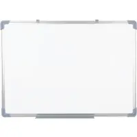 Leantoys Tableau magnétique suspendu effaçable à sec, blanc, 90 x 60 cm (60 x 60 cm)