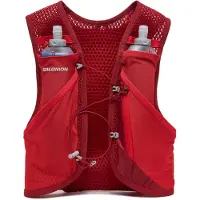 Salomon - Sac de trail/running - Active Skin 4 Set Red Dahlia/High Risk Red - Taille L - Rouge