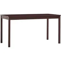 Prolenta Maison Exclusive - Table à manger marron foncé 140 x 70 x 73 cm en pin
