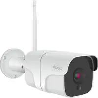 Elro App caméra de surveillance extérieure avec détecteur de mouvement enregistrement caméra de vision nocturne
