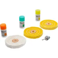 Bgs 3991 Assortiment de polissage pour métaux durs, 7 pcs.