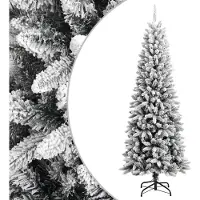 Prolenta Arbre de Noël artificiel enneigé, 210 cm, en PVC et PE. (Marque : Maison Exclusive)