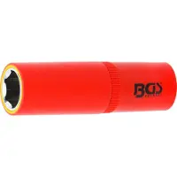 Bgs Douille VDE entraînement hexagonal carré intérieur 12,5 mm (1/2") SW 17 mm - 72067