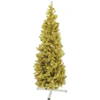 Europalms Sapin de Noël FUTURA, or métallique, 210cm (83500555)