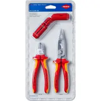 Knipex 00 31 30 BK V01 Set d'installation électrique 1 x 13 86 200, 1 x 16 95 01 SB, 1 x 70 06 160
