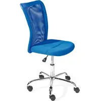 Inter Link Chaise pivotante pour enfants Bonnie avec dossier résille bleu