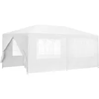 Casa.pro [] Pavillon 600x300x255cm Tente de jardin Tente de fête Tente de jardin Tente à bière Tente de fête Blanc