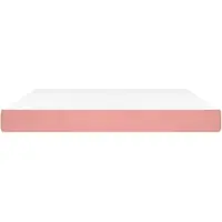 Syfax Matelas de lit à ressorts ensachés fermeté moyenne Rose 160x200x20 cm Velours