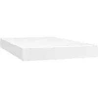 vidaXL Matelas à ressorts ensachés Blanc 120x200x20 cm Similicuir