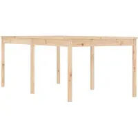 Syfax Table de jardin 203,5x100x76 cm bois massif de pin