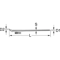 Ks Tools EDELSTAHL Nageleisen 1.200 mm - 964.3215