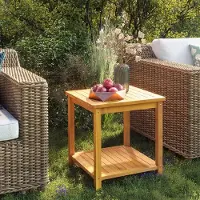 Prolenta Maison Exclusive - Table d'appoint en bois massif d'acacia 45x45x45 cm