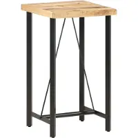 Prolenta Maison Exclusive - Table de bar 60 x 60 x 107 cm en bois de manguier brut