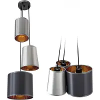 Toolight Lampe APP971-3CP Grey Gold