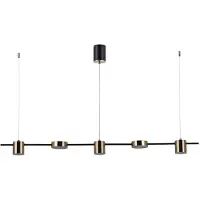 ITALUX Remdal Lustre LED moderne en laiton PND-16374-5-BK-4K