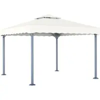 Syfax Tonnelle 300x300 cm Crème Aluminium