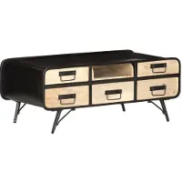 Syfax Table basse 100x50x40 cm Bois de manguier massif