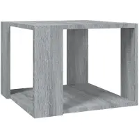 Syfax Table basse Sonoma gris 40x40x30 cm Bois d'ingénierie