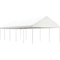 Syfax Belvédère avec toit blanc 11,15x4,08x3,22 m polyéthylène
