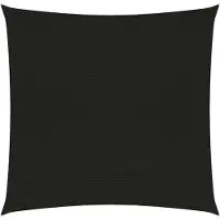 The Living Store Voile d'ombrage 160 g/m² Noir 2,5x3 m HDPE