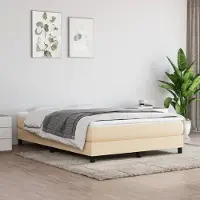 Syfax Matelas de lit à ressorts ensachés fermeté moyenne Crème 140x200x20 cm Tissu